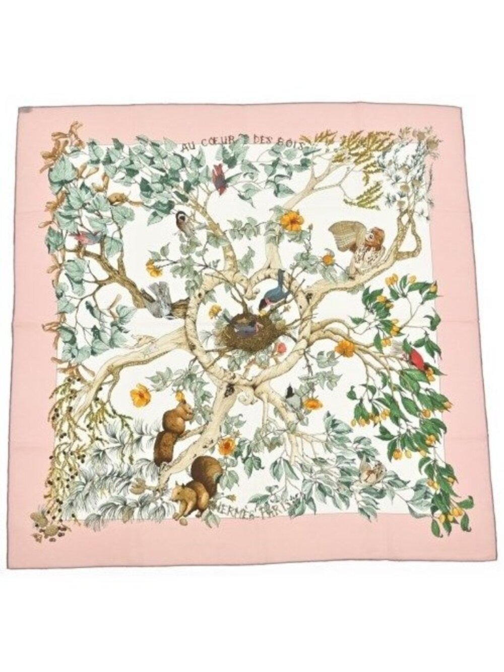 Hermes Bandana Scarf Pink